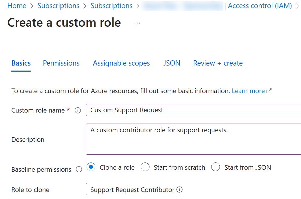 Screenshot clone a role