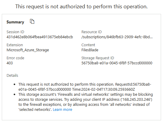 Screenshot unauthorized access